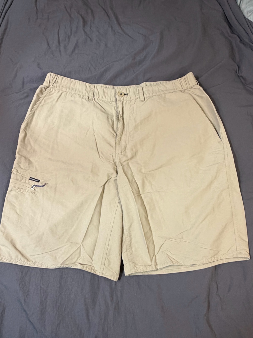 Patagonia Men’s XL Khaki Hiking Trail Shorts Outdoor Quick Dry